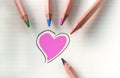 Color your heart - violet Royalty Free Stock Photo