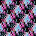 Colorabstract ethnic seamless pattern in graffiti style with elements of urban modern style bright quality illustration for your