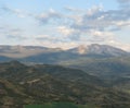 Colorado Aerial Mountain Valley Landscape with Clouds & Sky 1 Royalty Free Stock Photo