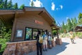 Sunny view of a ranger station