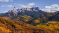 Colorado Autumn Landscape Owl Pass Royalty Free Stock Photo