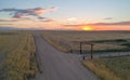Colorado Country Gate Next to Dirt Road Royalty Free Stock Photo