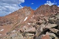 Colorado 14er, Sunlight Peak, San Juan Range, Rocky Mountains in Colorado Royalty Free Stock Photo