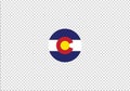 Colorado flag state symbol sign circle