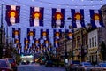 Colorado Flags on Larimer Square Denver