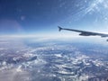 Colorado landscape in a plane