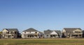 Denver Metro Area Residential Fall Panorama with newly constructed houses