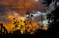 Denver Metro Area Residential Fall Sunset Sky View Royalty Free Stock Photo