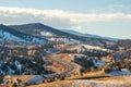 Colorado Living. Golden, Colorado - Denver Metro Area Residential Winter Panorama