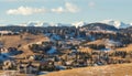Colorado Living. Golden, Colorado - Denver Metro Area Residential Winter Panorama
