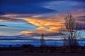 Colorado Loveland Sunset Royalty Free Stock Photo