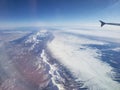 Colorado mountain range picture from plane