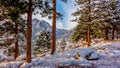 Colorado Mountains after Snowfall Royalty Free Stock Photo
