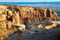 Colorado National Monument consists of amazing natural formations near the towns of Grand Junction and Fruita Royalty Free Stock Photo