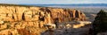 Panoramic view of Colorado National Monument consists of amazing natural formations near the towns of Grand Junction and Fruita Royalty Free Stock Photo