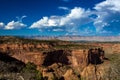 Dramatic view looking east over Grand Junction from Colorado National Monument Royalty Free Stock Photo