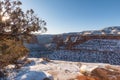 Colorado National Monument Landscape in Winter Royalty Free Stock Photo