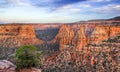 Colorado National Monument Scenic Landscape at Dusk Royalty Free Stock Photo