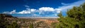 Panoramic view looking east over Grand Junction from Colorado National Monument Royalty Free Stock Photo