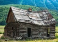 Colorado Pioneer Log Cabin Near Crested Butte Royalty Free Stock Photo