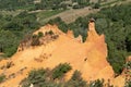 Colorado Provencal in Provence France red rocks landscape in Roussillon Rustrel village Royalty Free Stock Photo