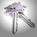 Colorado Real Estate Keys Represent Buying Property In Denver United States - 3d Illustration