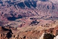 The Colorado River Bends Through the rocks of the Grand Canyon Royalty Free Stock Photo