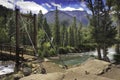 Colorado river and bridge Royalty Free Stock Photo