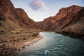 Colorado River Continuing The Neverending Process of Erosion In The Grand Canyon Royalty Free Stock Photo