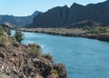 Colorado River downstream from Parker Dam Royalty Free Stock Photo