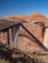 Bridge over Colorado River at Glen Canyon Dam Royalty Free Stock Photo