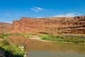 Scenic Colorado River Landscape Near Moab Utah Royalty Free Stock Photo