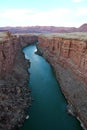 Colorado River at Glen Canyon Dam Page / Arizona / USA Royalty Free Stock Photo