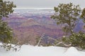 Grand Canyon in Winter Royalty Free Stock Photo