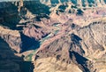 Colorado River in Grand Canyon aerial view from helicopter Royalty Free Stock Photo