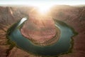 Colorado River. Landscape at Horseshoe bend in Grand Canyon National Park. Arizona Horseshoe Bend in Grand Canyon. Royalty Free Stock Photo