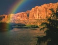 Colorado River Rainbow Royalty Free Stock Photo