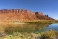 Colorado River Red Rock Canyon Reflection Moab Utah Royalty Free Stock Photo