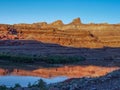 Colorado River Reflections near Moab, Utah Royalty Free Stock Photo