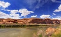Colorado River Rock Canyon Reflection Moab Utah Royalty Free Stock Photo