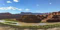 Colorado River and striking canyons in Moab Utah Royalty Free Stock Photo