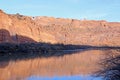 Colorado River Valley, Utah in winter Royalty Free Stock Photo