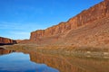 Colorado River Valley, Utah in winter Royalty Free Stock Photo