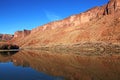 Colorado River Valley, Utah in winter Royalty Free Stock Photo