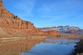 Colorado River Valley, Utah in winter Royalty Free Stock Photo