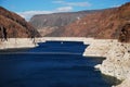The Colorado river view from the Hoover Dam route Royalty Free Stock Photo