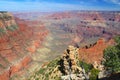 Grand Canyon National Park, UNESCO World Heritage Site Panorama of Colorado River Gorge from Yaki Point, Arizona Royalty Free Stock Photo