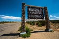 Colorado road sign Royalty Free Stock Photo