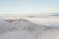 Colorado rockies frozen snow winter landscape Royalty Free Stock Photo