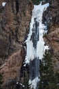 Colorado Rocky Mountain Frozen Waterfall Royalty Free Stock Photo